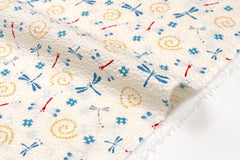 Japanese Fabric Tombo Ripple - cream - 50cm