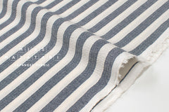 Japanese Fabric Yarn Dyed Shijira Seersucker - navy blue - 50cm