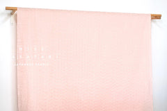 DEADSTOCK Japanese Fabric Embroidered Cotton Double Gauze III - pink - 50cm