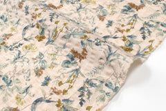 Japanese Fabric Cotton Linen Ripple Nature - green - 50cm