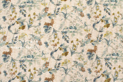 Japanese Fabric Cotton Linen Ripple Nature - green - 50cm