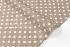 DEADSTOCK Japanese Fabric Dotty Ripple - taupe - 50cm