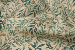 Japanese Fabric Olivia Linen Blend - green - 50cm