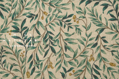 Japanese Fabric Olivia Linen Blend - green - 50cm