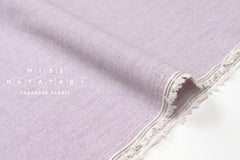 Japanese Fabric Yarn-Dyed Murazome Solids - lavender - 50cm