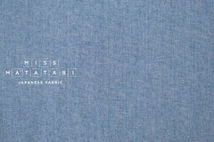 Japanese Fabric Yarn-Dyed Murazome Solids - chambray blue - 50cm