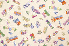 Japanese Fabric 80s Party - cream - 50cm