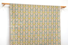 Japanese Fabric Helena - blue, orange, yellow - 50cm