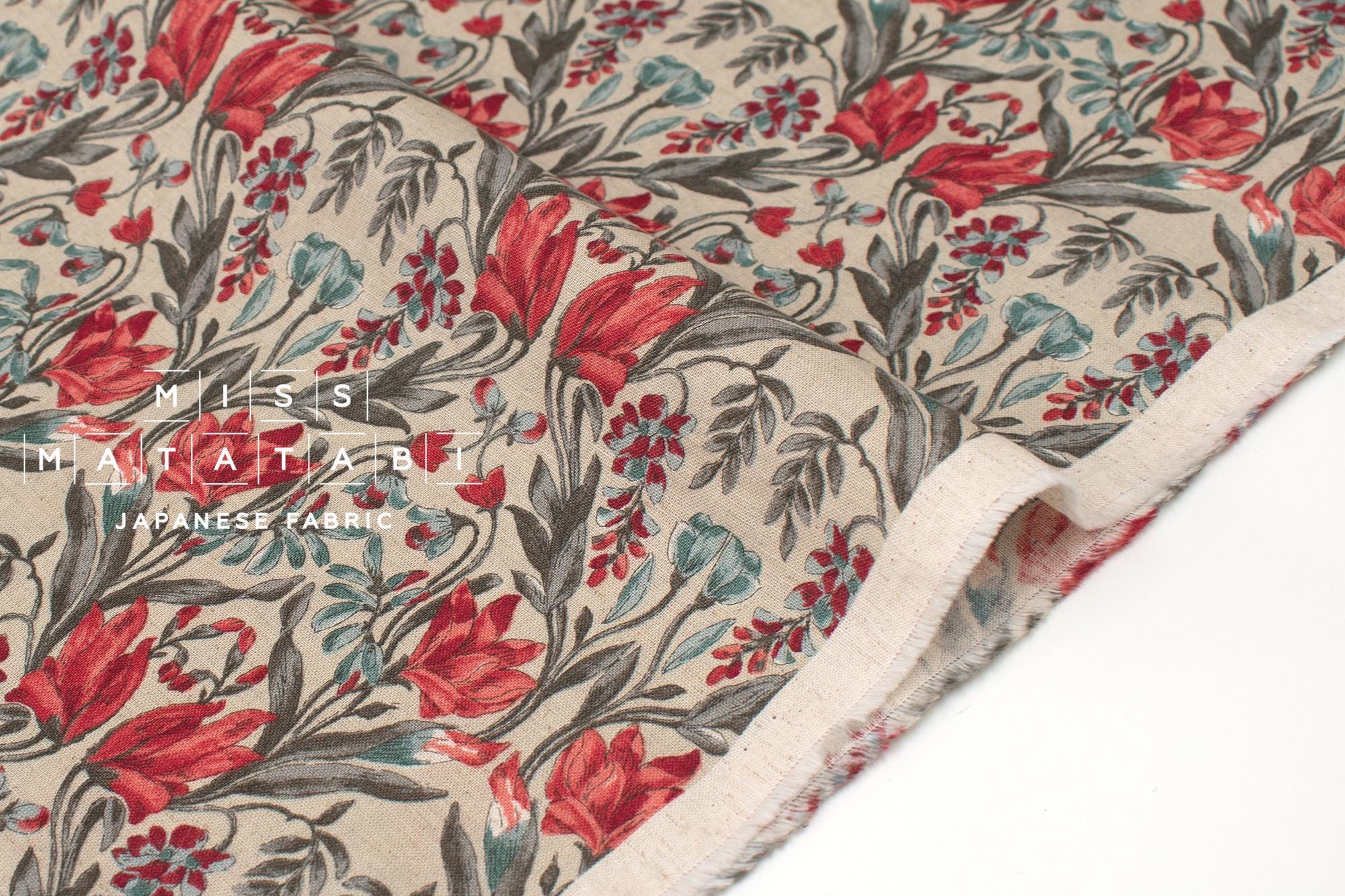 Japanese Fabric Helena - red - 50cm