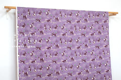 DEADSTOCK Japanese Fabric Woodland Creatures II - lilac - 50cm