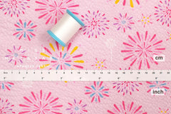 Japanese Fabric Hanabi Ripple - pink - 50cm