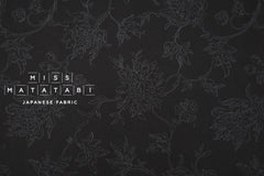 DEADSTOCK Embroidered Floral - black