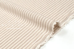 Japanese Fabric Yarn-Dyed Murazome Stripes - stone - 50cm