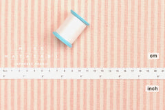 Japanese Fabric Yarn-Dyed Murazome Stripes - pink - 50cm