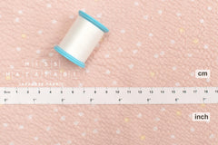 Japanese Fabric Multi Dots Ripple - pink - 50cm