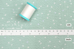 Japanese Fabric Multi Dots Ripple - mint - 50cm