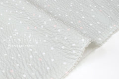 Japanese Fabric Multi Dots Ripple - pale grey green - 50cm