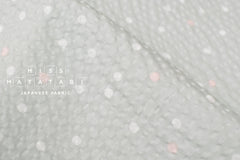 Japanese Fabric Multi Dots Ripple - pale grey green - 50cm