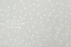 Japanese Fabric Multi Dots Ripple - pale grey green - 50cm