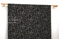 Japanese Fabric Corduroy Madoka - E black - 50cm