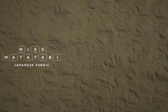 Japanese Fabric Cotton Linen Ripple Petals - green - 50cm