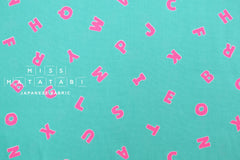 Japanese Fabric Neon Letters - pink - 50cm