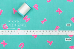 Japanese Fabric Neon Letters - pink - 50cm