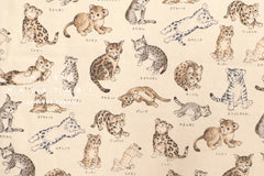 Japanese Fabric Cat Babies - cream - 50cm