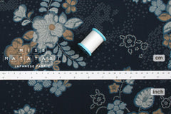 Japanese Fabric Tsujigahana - blue - 50cm