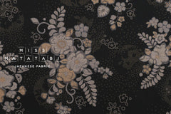 Japanese Fabric Tsujigahana - black - 50cm