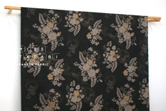 Japanese Fabric Tsujigahana - black - 50cm