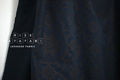 Japanese Fabric Brushed Negative Space - blue - 50cm