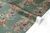 Japanese Fabric Trailing Floral - green - 50cm