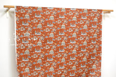 Japanese Fabric Paris City - terracotta - 50cm