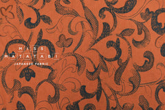 Japanese Fabric Ivy - burnt orange - 50cm