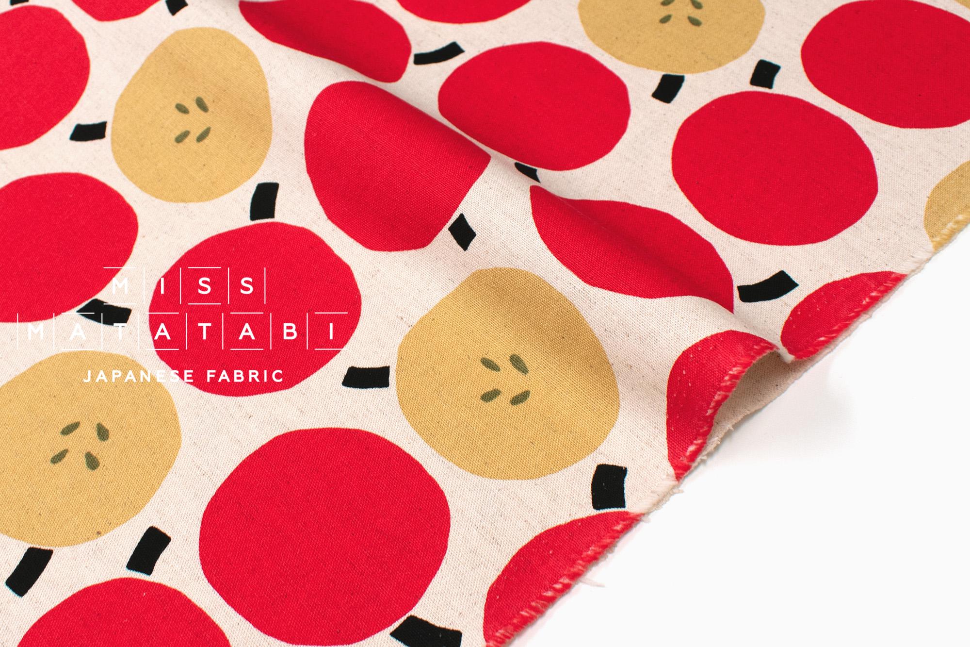 Japanese Fabric Apples - red - 50cm