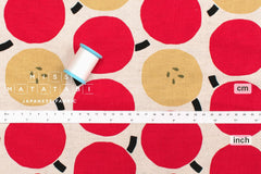 Japanese Fabric Apples - red - 50cm