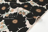 Japanese Fabric Poppies - black - 50cm