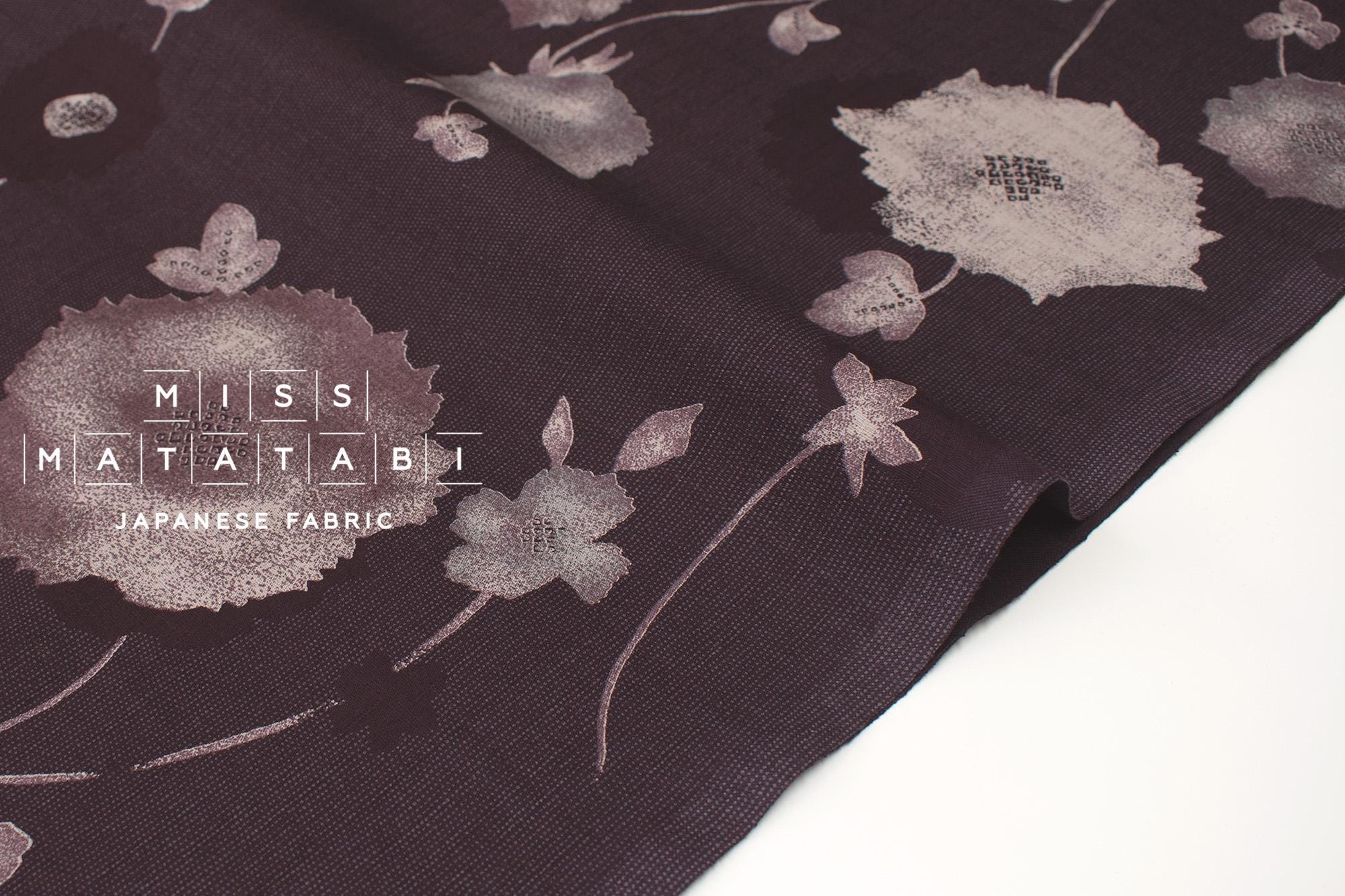Japanese Fabric Kaede - grape - 50cm