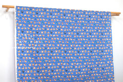 Japanese Fabric Little Sumo Wrestlers - blue - 50cm