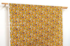 Japanese Fabric Hanafuda - yellow - 50cm