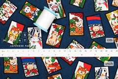 Japanese Fabric Hanafuda - blue - 50cm