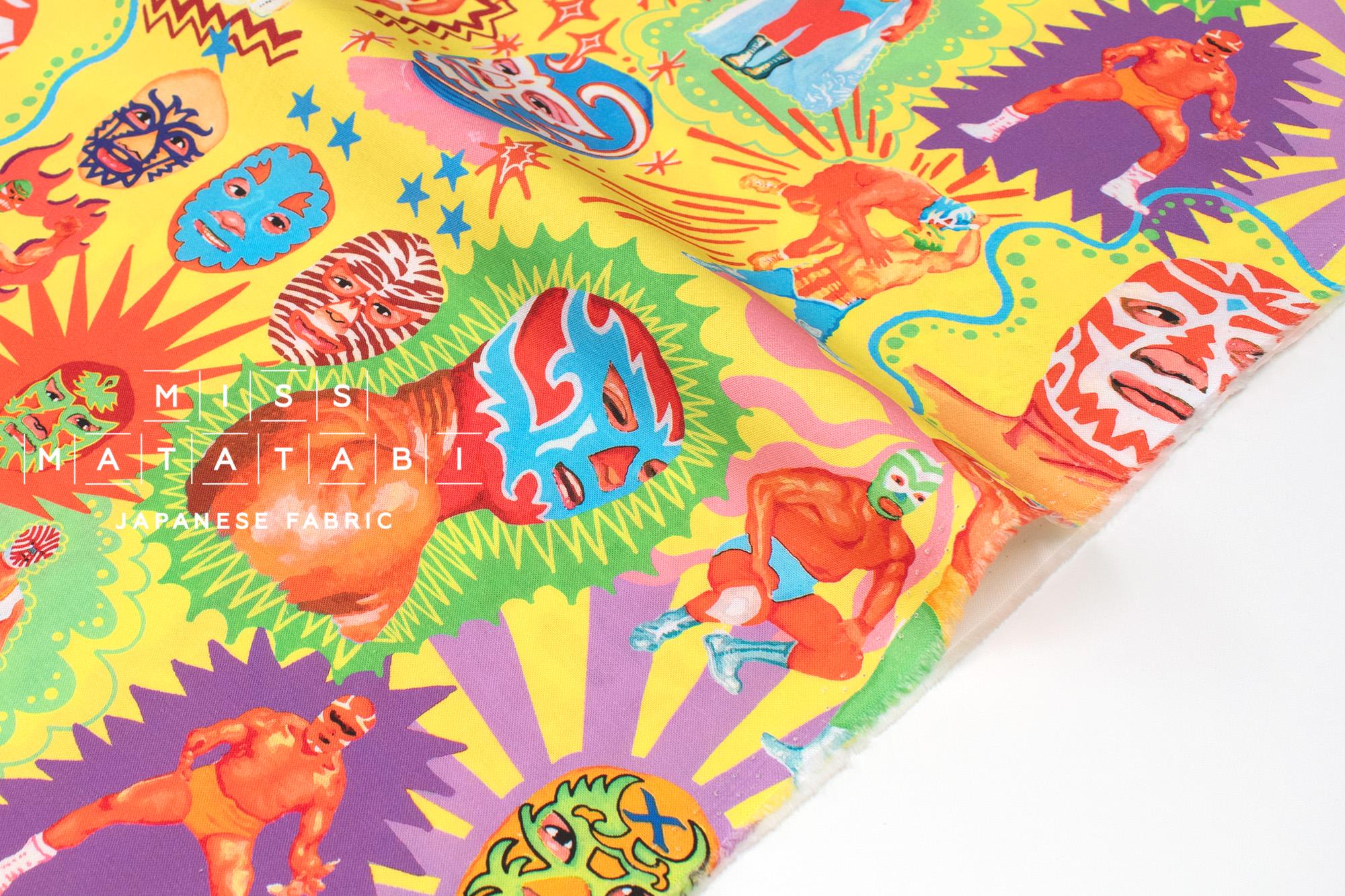 Japanese Fabric Lucha Libre - A - 50cm