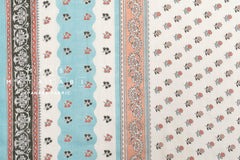 Hand Printed Indian Cotton Voile - B3 - 50cm