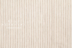 DEADSTOCK Japanese Fabric Yarn-dyed 100% Linen Stripes with Red Selvedge - 50cm