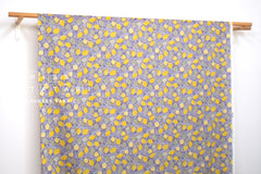 DEADSTOCK Japanese Fabric Lemons - lavender haze - 50cm