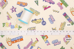 Japanese Fabric 80s Party - cream - 50cm