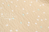 Japanese Fabric Multi Dots Ripple - sand - 50cm