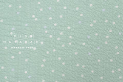 Japanese Fabric Multi Dots Ripple - mint - 50cm
