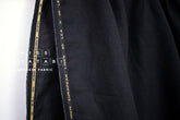 DEADSTOCK Japanese Fabric Shokunin Collection Orihimedaki Washed Linen - black - 50cm